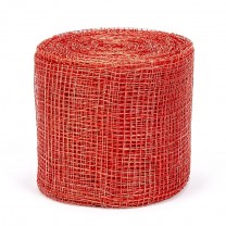 Rollo cinta sinamay  7cm x 10m rojo
