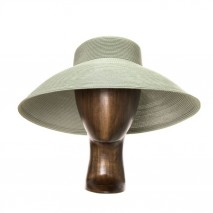 Sombrero polipropileno loewe 42 cm Ø, ala 15 cm  copa alt 6 cm verde empolvado