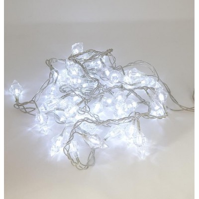 Mini luces navidad guirnalda 40 luces diamante blanco