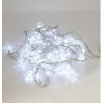 Mini luces navidad guirnalda 40 luces diamante 8 modos blanco