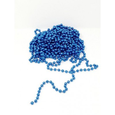 Guirnalda navidad d.1cm bolas 5mtos azul