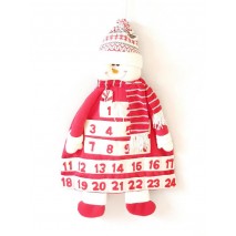 Calendario adviento muñeco nieve 70 x 40cm