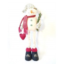 Figura muñeco nieve extensible 62cm