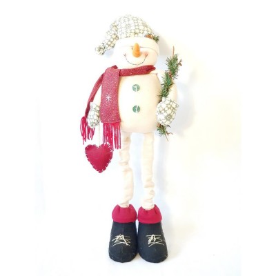 Figura muñeco nieve extensible 62cm