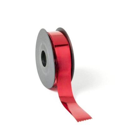 Rollo cinta papel metalizada 30mm x 68mtos. roja
