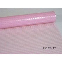 Metro papel celofán 70cm cuadritos rosa