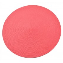 Base tocado disco polipropileno d 38 cm rosa coral
