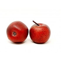 Manzana artificial d.5cm aspecto seco burdeos