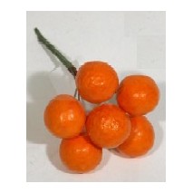 Pick 6 naranjas artificial
