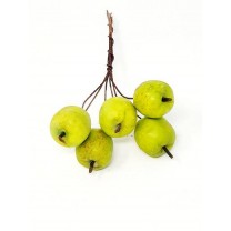 Pick manzanas artificiales verde 3cm