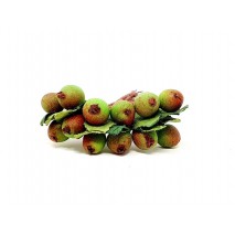 Pick 12 frutos del bosque artificial d 1 2cm 10cm verde