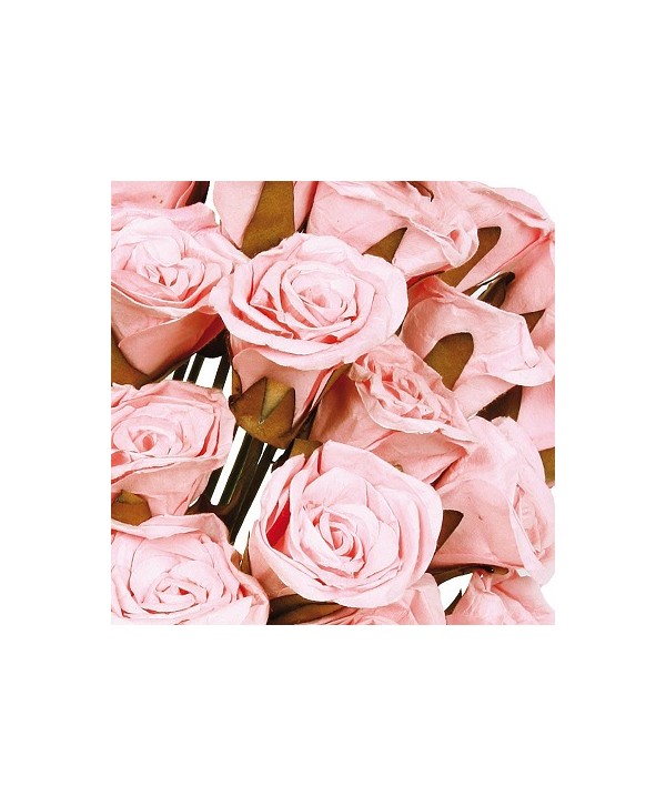 Flor promo papel d 5 cm x 24 rosa