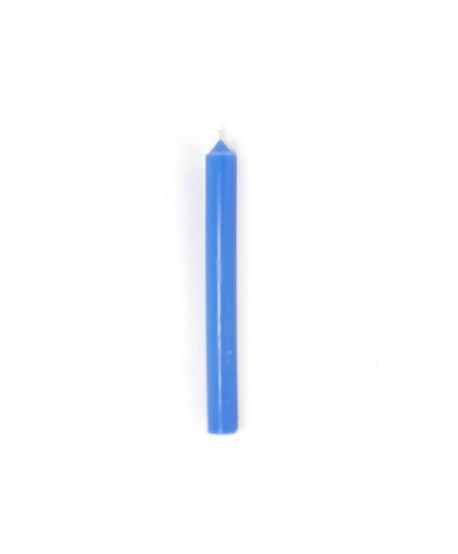 Vela cilíndrica cirio 20x2,2cm azul