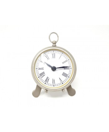 Reloj sobremesa pewter c/soporte 12cm 