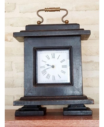 Reloj sobremesa madera/latón 25x30cm 