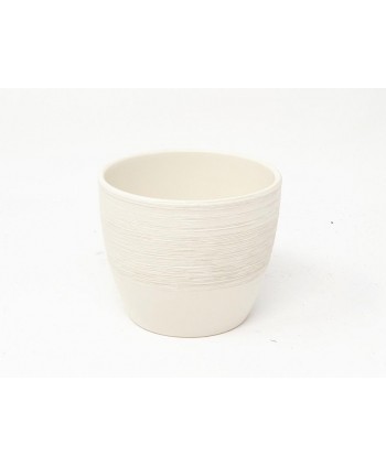 Macetero cerámica d 11 5cm Alt 10cm 950/11 crema