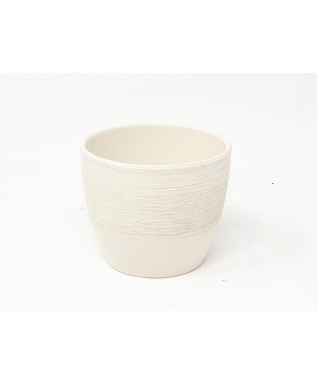 Macetero cerámica d.11,5cm Alt.10cm 950/11 crema