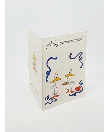 Tarjeta regalo de libro 9x13cm Feliz aniversario