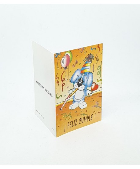Lote de 15 tarjetas regalo libro 8x11cm: ¡Feliz cumple!