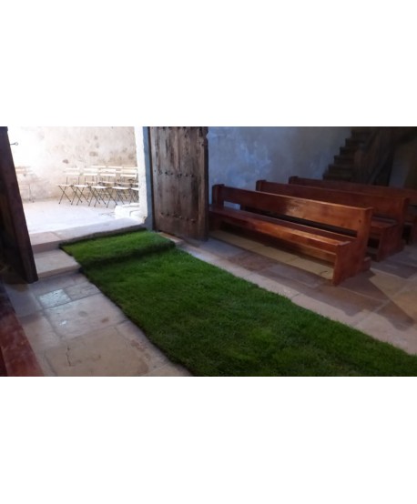 Alquiler alfombra césped 1x4 mts. para interior