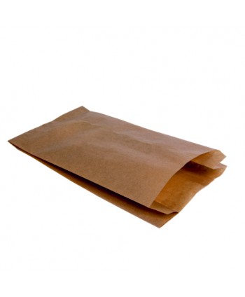 Paquete 25 bolsas papel 15 x 21 x 6cm Kraft más alfiler de madera para personalizar