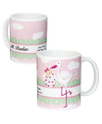 Regalo taza bautizo personalizada 9 x 8cm