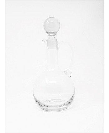 Botella cristal licorera c/asa Alt 27cm d 13cm 0 70litros