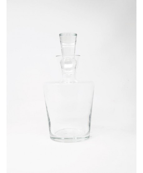 Botella cristal licorera Alt.27cm d.14cm
