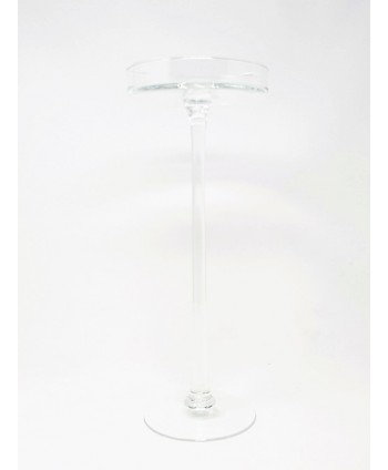 Alquiler plato tarta cristal c/pie s/tapa Alt 37 5cm d 15cm