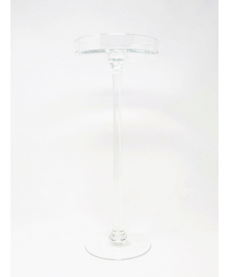 Alquiler cristal plato tarta c/pie s/tapa Alt.37,5cm d.15cm