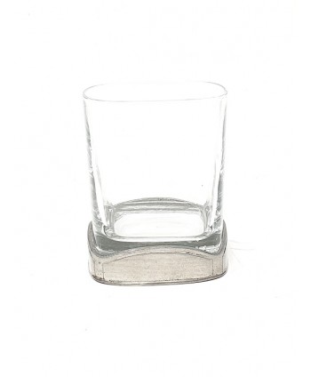 Vaso cristal/estaño agua 9 2x7 2x7 2cm