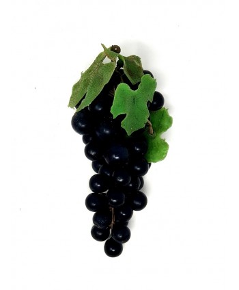 Racimo uvas artificial negra 17cm