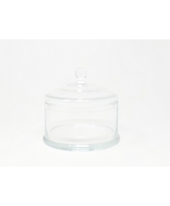 Alquiler bombonera cristal redonda Alt 18cm d 18cm