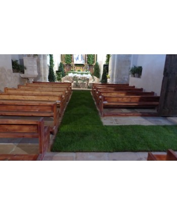Alquiler alfombra césped 1 x 4 mts.