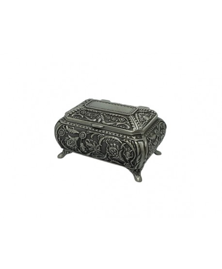 Caja para arras de boda 8x6,5 x 3 rectangular abombada c/patas