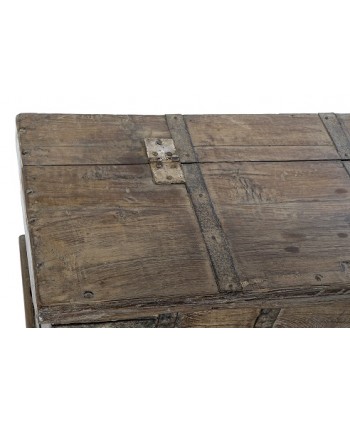 Baúl madera de mango c/hierro 140x39x46cm