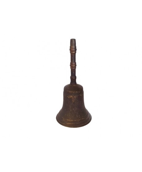 Campana mesa bronce viejo Alt.14cm d.6,5cm