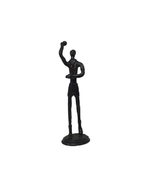 Figura bronce viejo jugador baloncesto 28cm