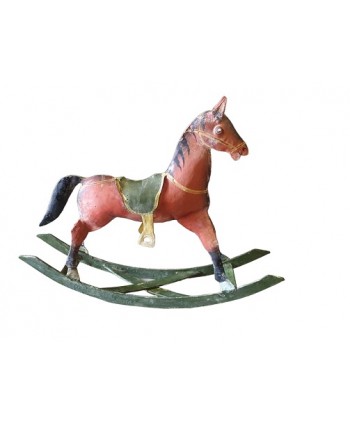 Réplica caballo pintado balancín 40x33x8 5cm