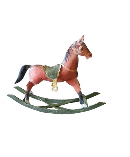 Réplica caballo pintado balancín 40x33x8,5cm