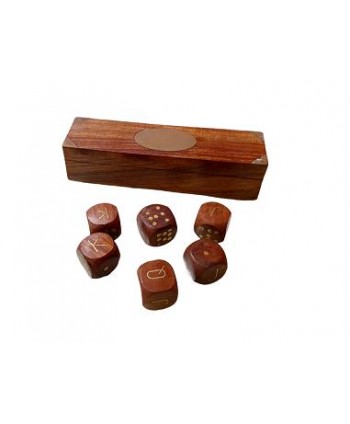 Juego de mesa madera dados c/caja 15x4x4cm