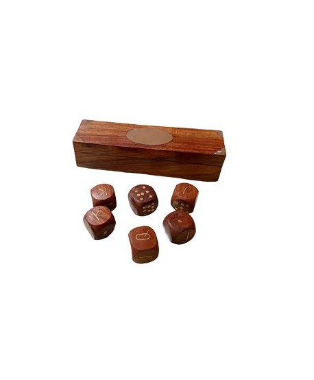 Juego de mesa madera dados c/caja 15x4x4cm