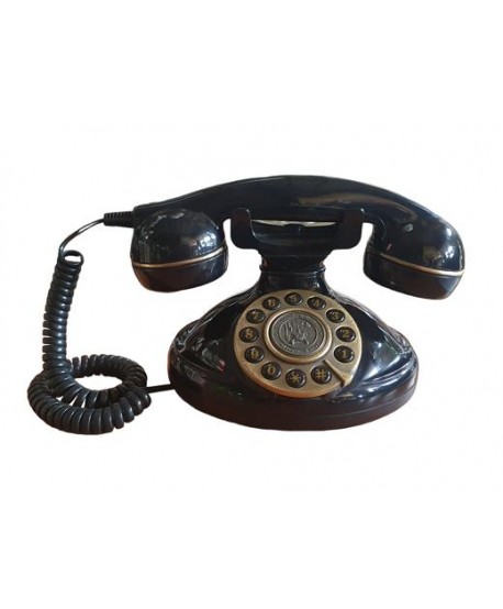 Teléfono clásico 24x14x16cm negro