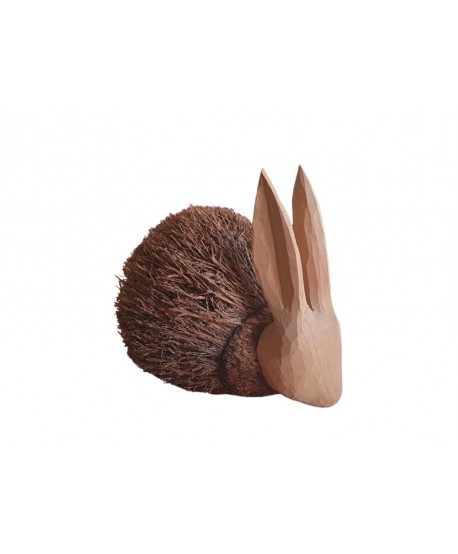 Figura tomillo/madera conejo 17x10cm