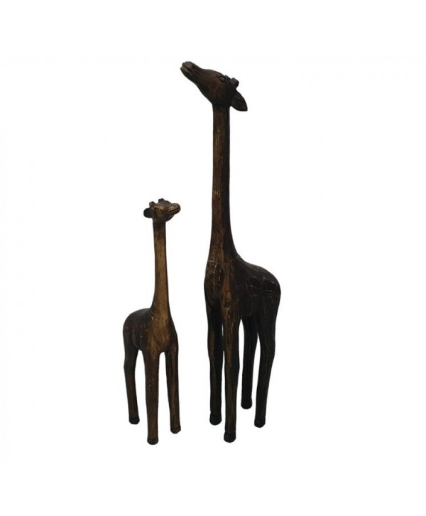 Figura madera jirafa madera 72x16x9cm