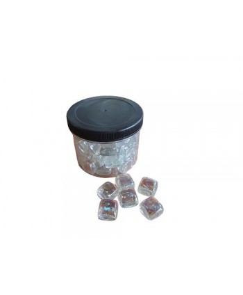 Piedras bote de cubos de cristal 1kg  transparente
