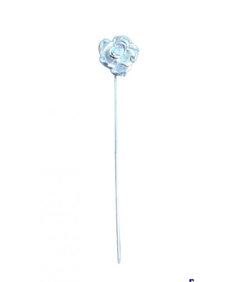 Alfiler novia  41052 flor cristal plata