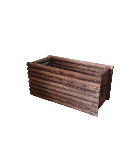 Jardinera rectangular madera 50x23x23cm