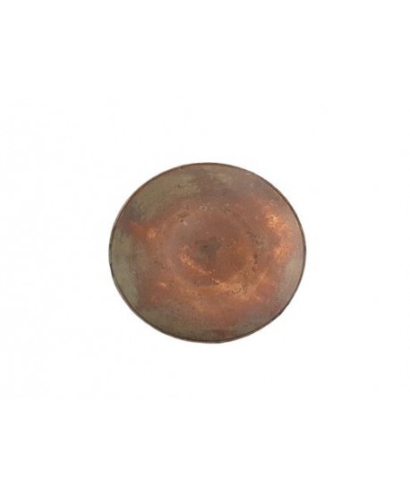 Alquiler bajoplato plástico redondo cobre diámetro 32,5cm