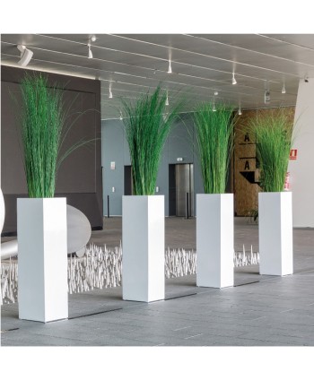 Planta preservada 120cm m 20cm steel grass